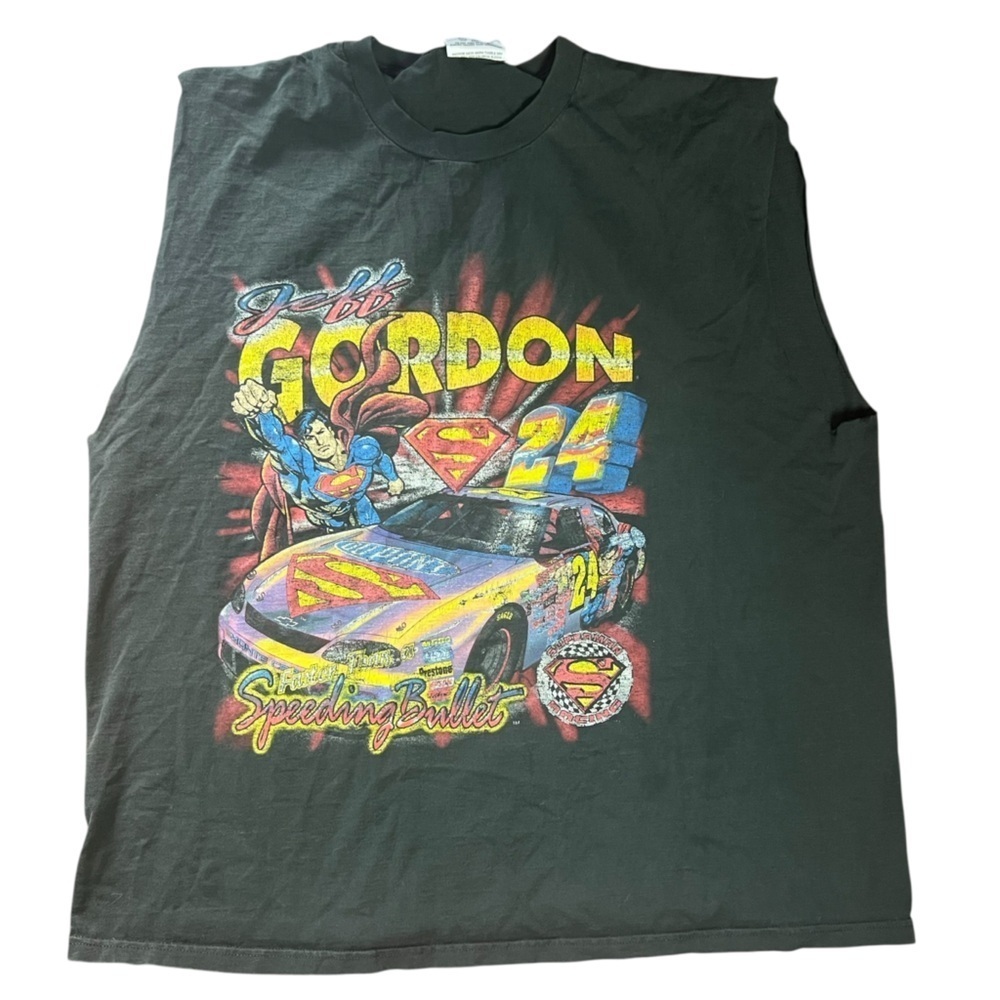 3/$30 ☀️ Jeff Gorden Superman NASCAR Vintage Shirt